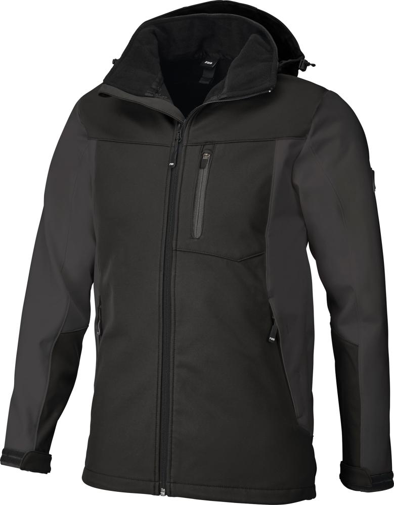 Softshelljacke Jannik, anthrazit-schwarz, Gr.2XL Softshelljacke Jannik, anthrazit-schwarz, Gr.2XL
