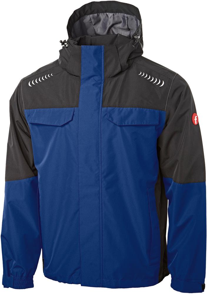 Regenjacke Plus kornblau/schwarz Gr. 2XL Fortis Elements