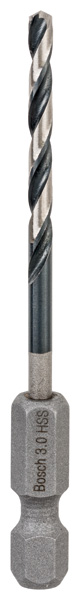 HSS Spiralbohrer mit Sechskantschaft 3,0 mm