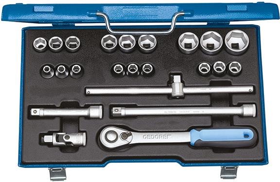 Steckschlüssel-Garnitur 1/2" 19EMU-20 23-teilig Gedore