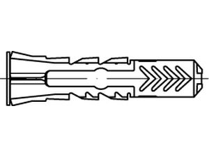 FISCHER-Dübel ART 88690 FISCHER-Dübel Nylon DUOPOWER 10 x 50 LD S normal