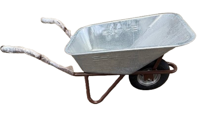 Schake Schubkarre Typ Polier mit Tiefmulde, Muldenstütze