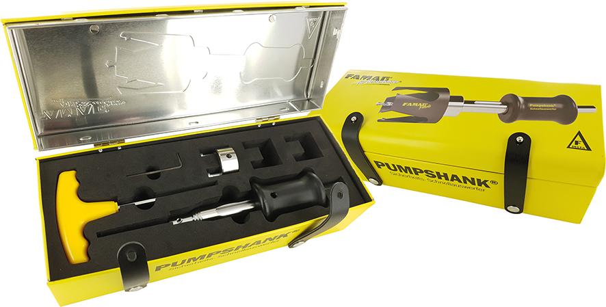 Pumpshank mit Adapter und Vorbohrer