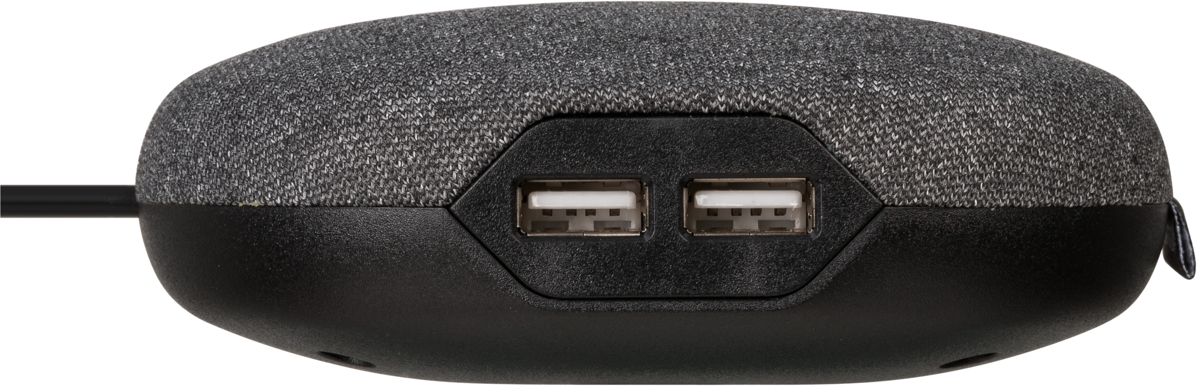 brennenstuhl®estilo Ladestation mit Textiloberfläche 1xEurosteckdose und 2xUSB-Charger schwarz/anthrazit