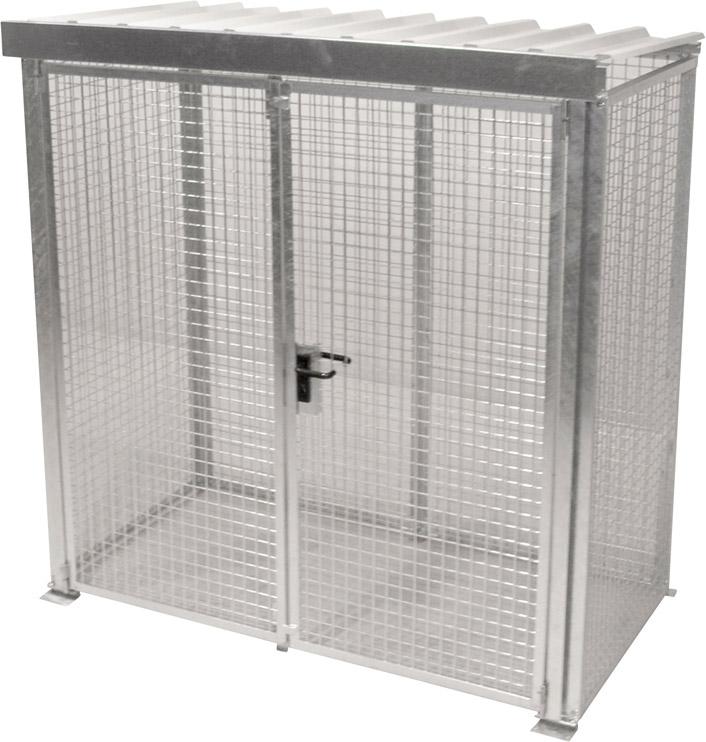 BAUER Gasflaschen-Container GFC-M1/D-DF 2100x1085x2190mm
