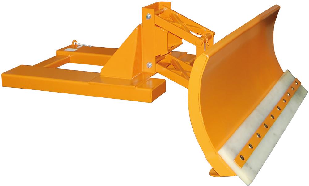 Schneeschieber SCH-V f. Stapler,RAL2000 orangeSchildbreite 1500mm m. PUR-Schürfleiste