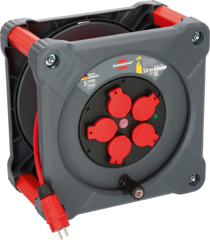 BRENNENSTUHL ProfessionalBaustellen-Kabeltrommel KA 5110 5 IP44 50m H07BQ-F 3G1,5