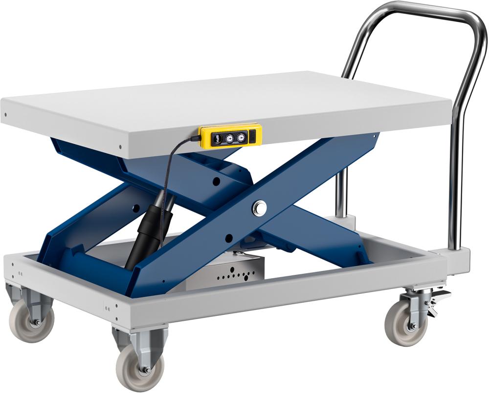 BECK Hubtisch 1200x800x3-0mm höhenverstellbar 510-1210mm 1200kg Metall-platte und Bügel