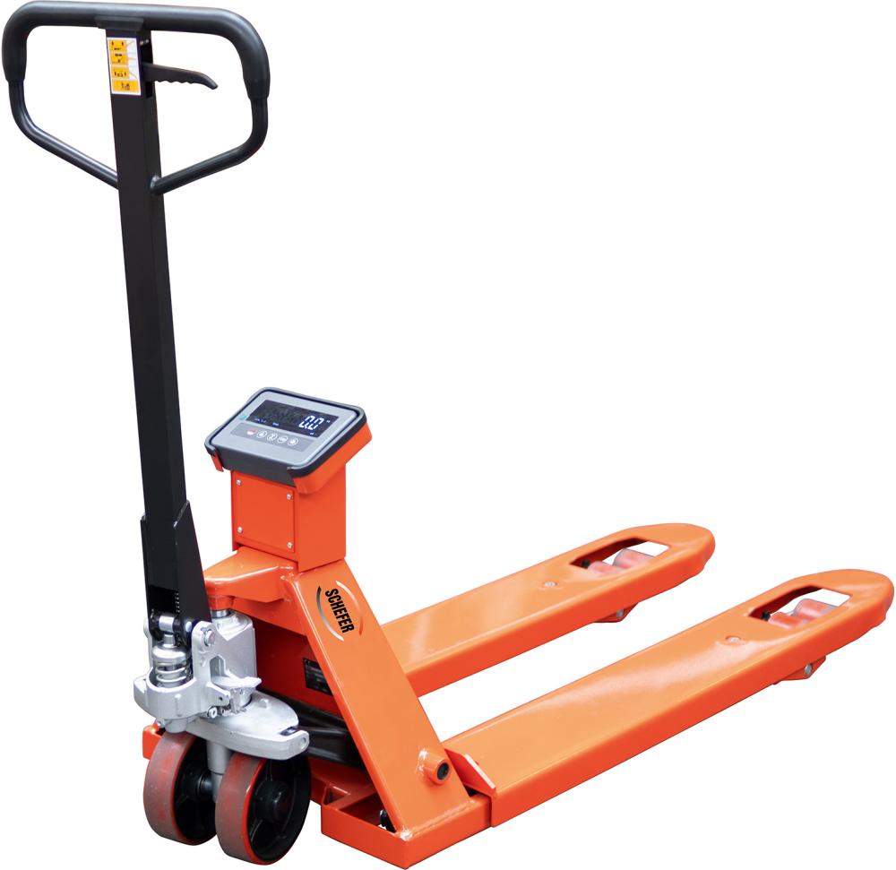 Gabelhubwagen Eco Tragfähigkeit 2000kg Länge 1150mm mit Waage