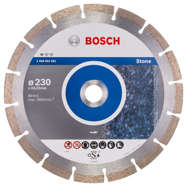 Diamanttrennscheibe Standard for Stone, 230 x 22,23 x 2,3 x 10 mm, 1er-Pack
