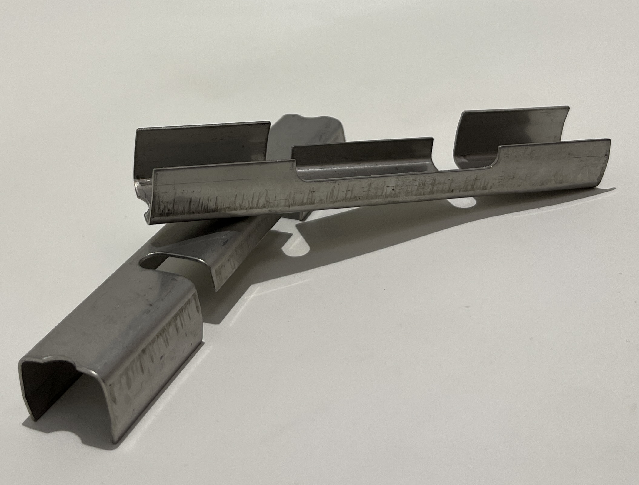 Press-Doppelstabmattenverbinder Edelstahl