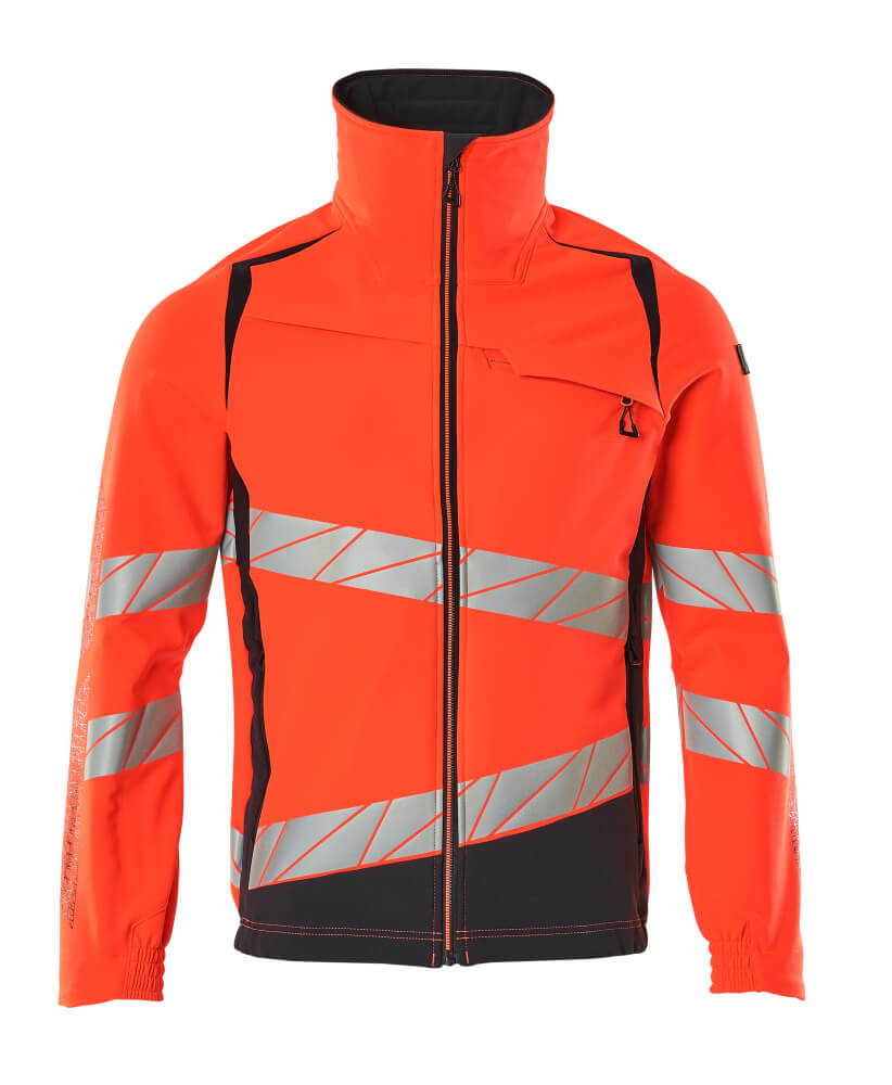 Produktfoto Jacke, ULTIMATE STRETCH Arbeitsjacke Größe 2XL, Hi-vis rot/schwarzblau