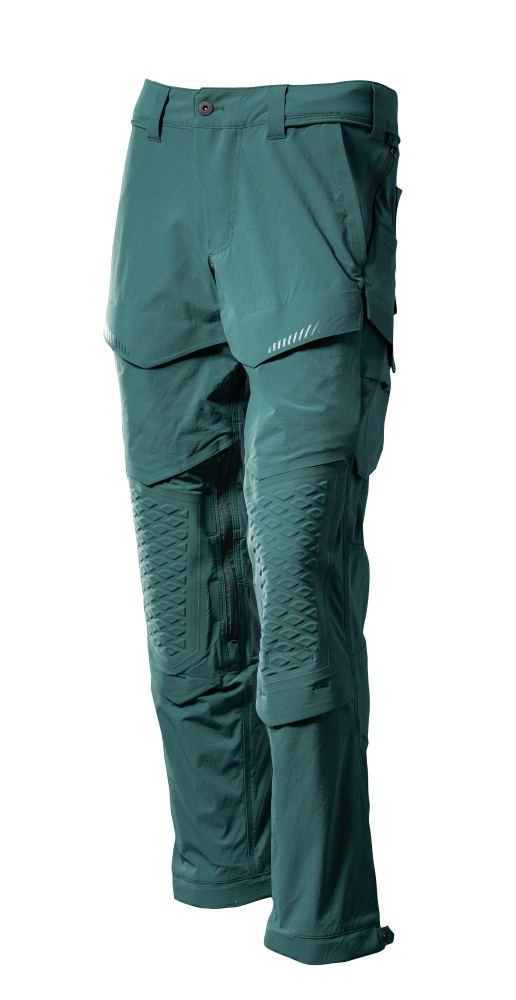 Produktfoto Hose, Knietaschen, Stretch, leicht Hose Größe 76C44, waldgrün
