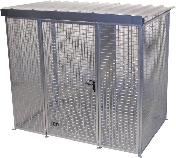 BAUER Gasflaschen-Container GFC-M3/D 2400x1500x2190mm