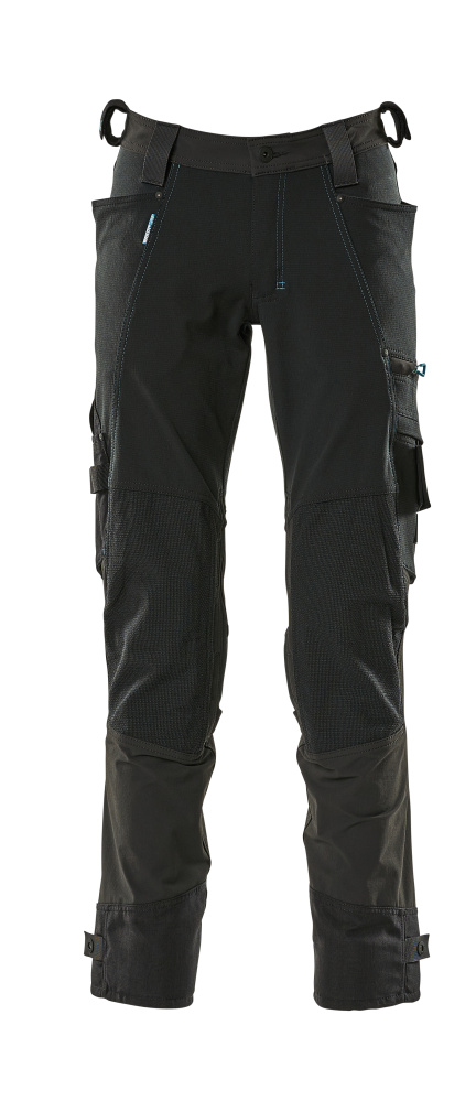 Produktfoto Hose mit Knietaschen aus Dyneema,Stretch Hose Größe 76C42, schwarz