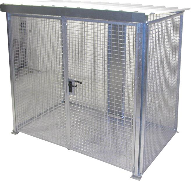 BAUER Gasflaschen-Container GFC-M3/D-DF 2400x1500x2190mm