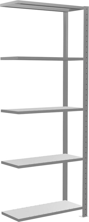 Steckregal m.LängenriegelB1000xT300xH2000 mm Anbaufeld 5 Böden vzk Fachlast 150kg Steckregal m.LängenriegelB1000xT300xH2000 mm Anbaufeld 5 Böden vzk Fachlast 150kg