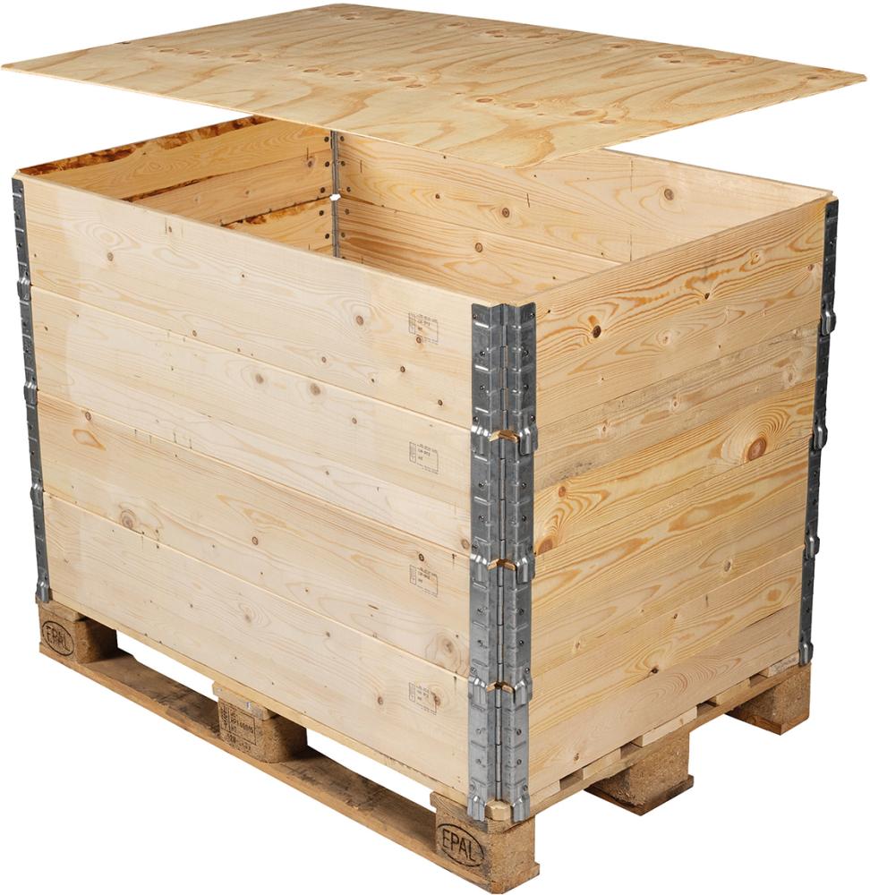 Holzaufsatzrahmen 1200x8-00x200mm Aufsatzrahmen f-ür Europalette mit IPPC Stempel
