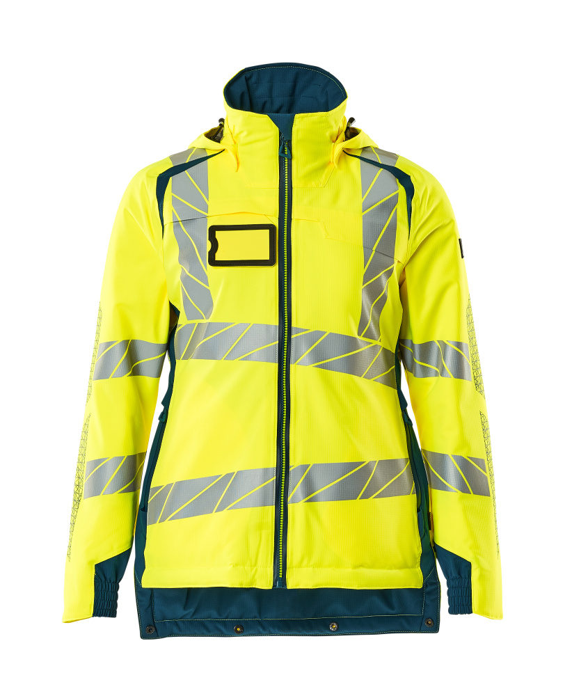 Produktfoto Winterjacke CLIMASCOT®, Damen Winterjacke Größe 2XL, hi-vis gelb/dunkelpetroleum