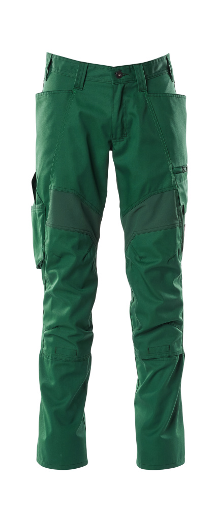 Produktfoto Hose mit Knietaschen, Stretch-Einsätze Hose Größe 76C46, grün