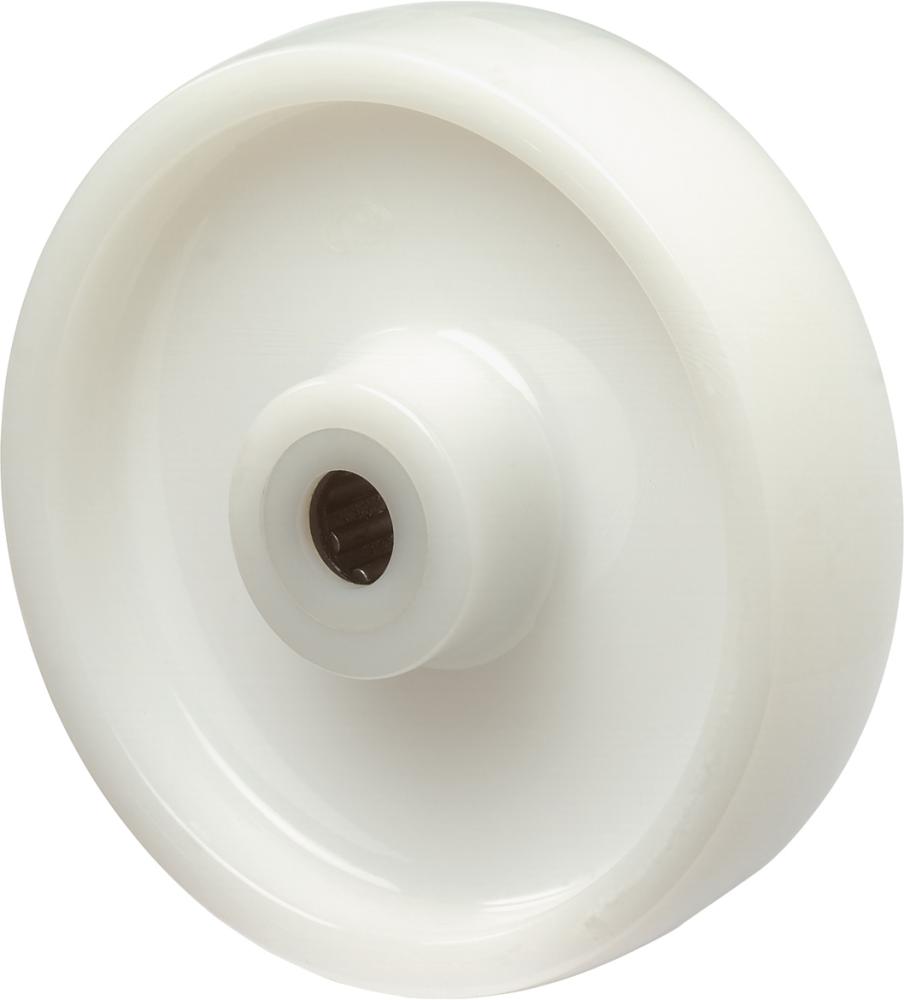 Kst.-Rad 100mm B10.100 Kunstst.weiß,Radk.Kst.,RLTragkraft 125 Kg BS ROLLEN