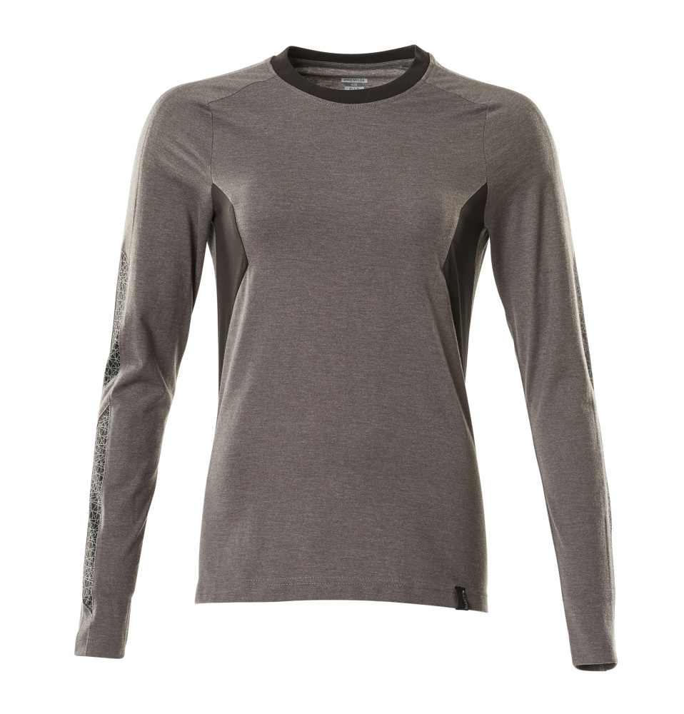 Produktfoto T-Shirt, Langarm, Damen T-shirt Größe 2XLONE, dunkelanthrazit/schwarz