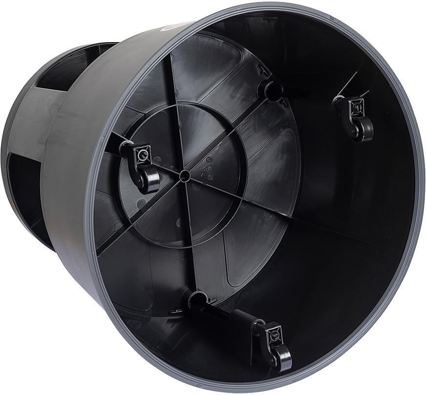 WEDO Rollhocker SuperStepKst. Höhe bel./unbel. 41,5/42,8cm ø oben/unten 29,2/42,4cm schwarz