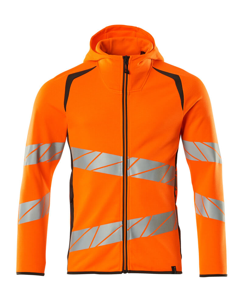 Produktfoto Sweatshirt mit Kapuze, moderne Passform Kapuzensweatshirt Größe 2XL, hi-vis orange/dunkelanthrazit