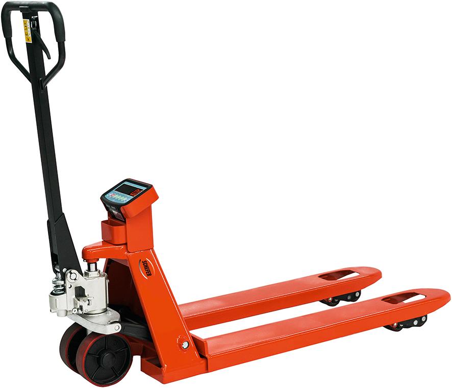 Gabelhubwagen Premium Tragfähigkeit 2500kg Länge 1150mm mit Waage