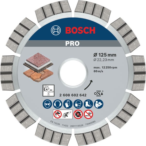 PRO Multi Material Diamanttrennscheibe, 125 x 22,23 x 2,2  mm