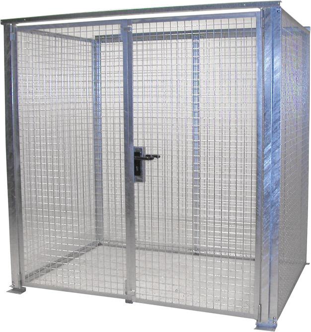 BAUER Gasflaschen-Container GFC-M2-DF 2100x1500x2100mm