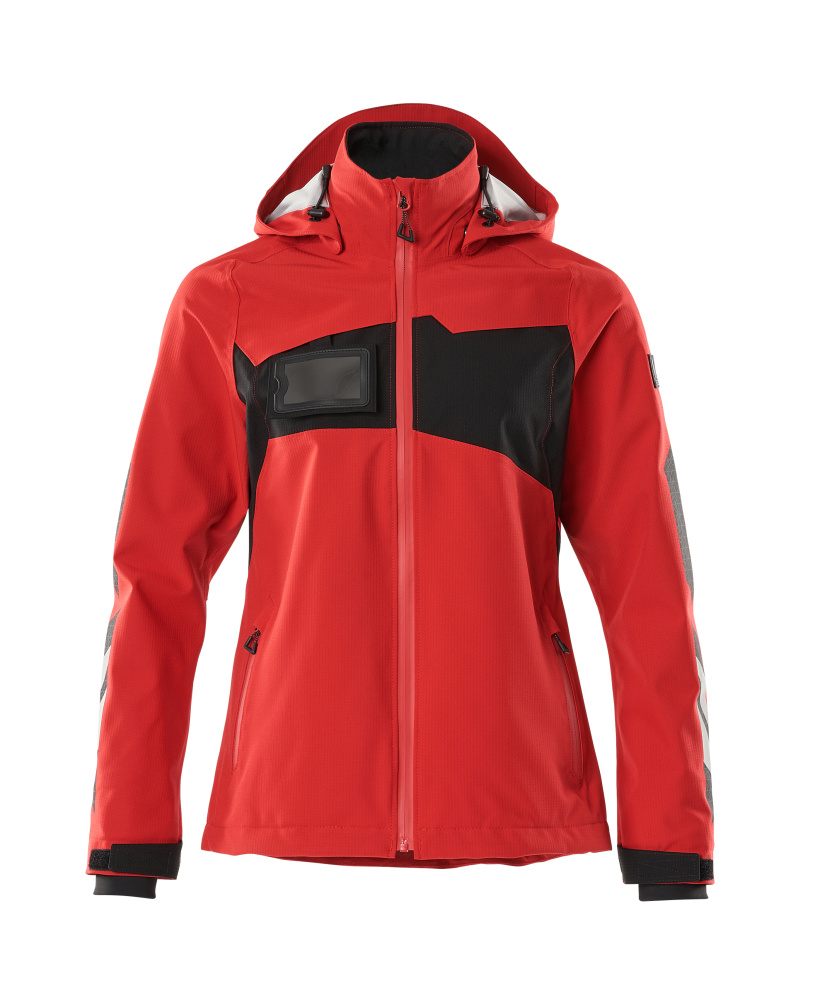 Produktfoto Hard Shell Jacke, Damen,geringes Gewicht Jacke Größe 2XL, verkehrsrot/schwarz
