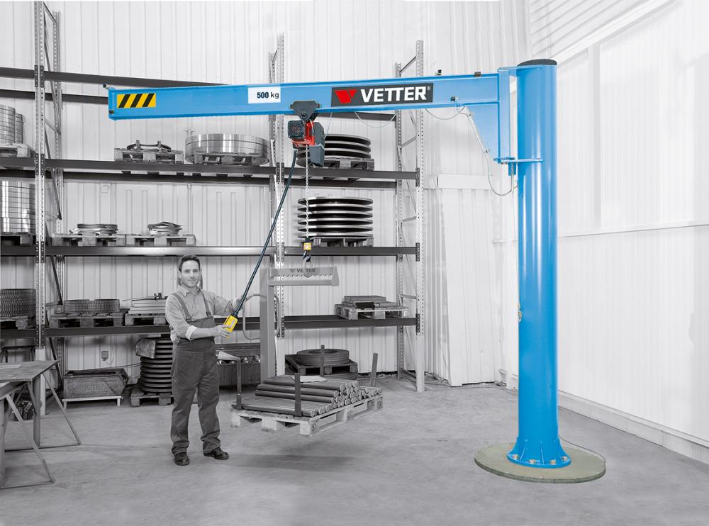 Säulen-Schwenkkran AS 125 kg 3000 mm Vetter Krantechnik