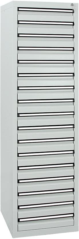 Schubladenschrank 17 SLR 1800x500x500 mm grau stumpf Schubladenschrank 17 SLR 1800x500x500 mm grau stumpf