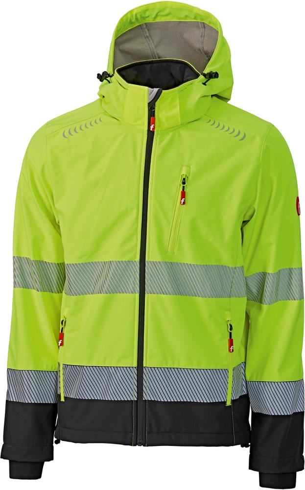 FORTIS Warnschutz-Softshelljackegelb/schwarz Gr. 2XL