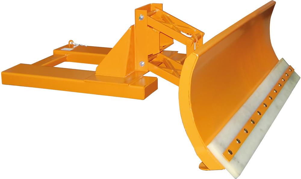 Schneeschieber SCH-V f. Stapler,RAL2000 orangeSchildbreite 2100mm m. PUR-Schürfleiste