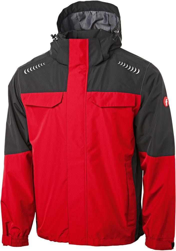 Regenjacke Plus rot/schwarz Gr. 4XL Fortis Elements Regenjacke Plus rot/schwarz Gr. 4XL Fortis Elements