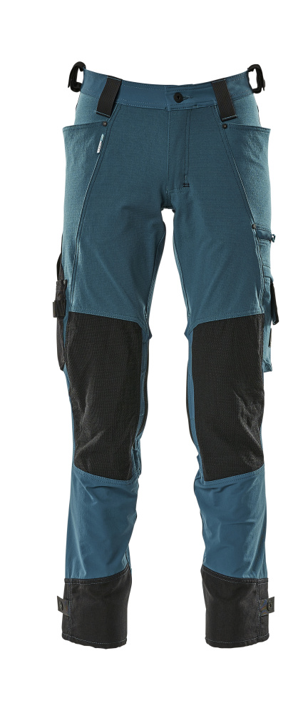 Produktfoto Hose mit Knietaschen aus Dyneema,Stretch Hose Größe 76C42, Dunkelpetroleum