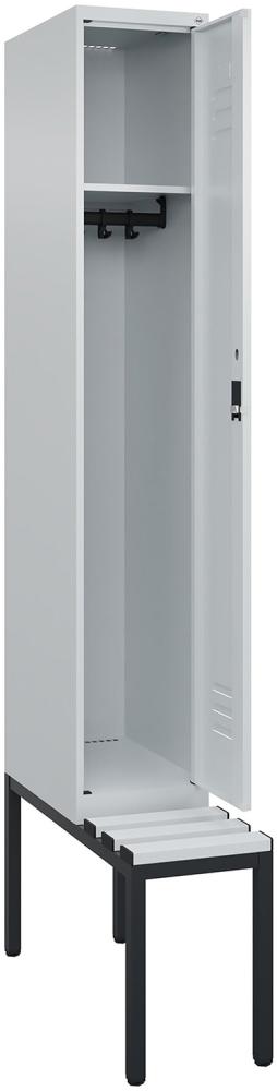 1 Abteil Bank Kunstst. H2120xB300xT815mm RAL7035/RAL7035 /P1G-7021