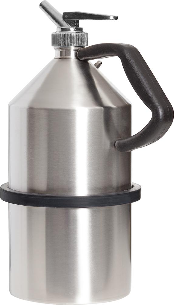 ASECOS Sicherheitskanne aus Edelstahl mit Feindosierhahn 5l