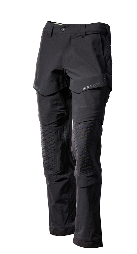 Produktfoto Hose, Knietaschen, Stretch, leicht Hose Größe 76C44, schwarz