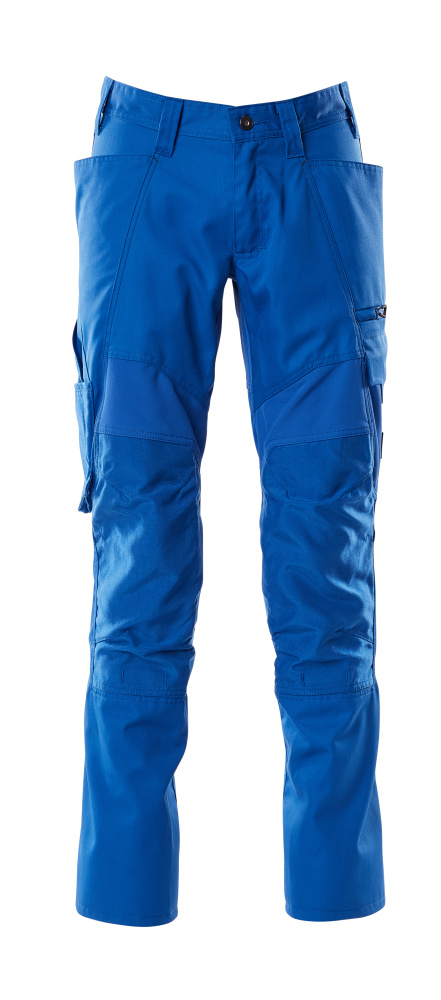 Produktfoto Hose mit Knietaschen, Stretch-Einsätze Hose Größe 76C46, azurblau