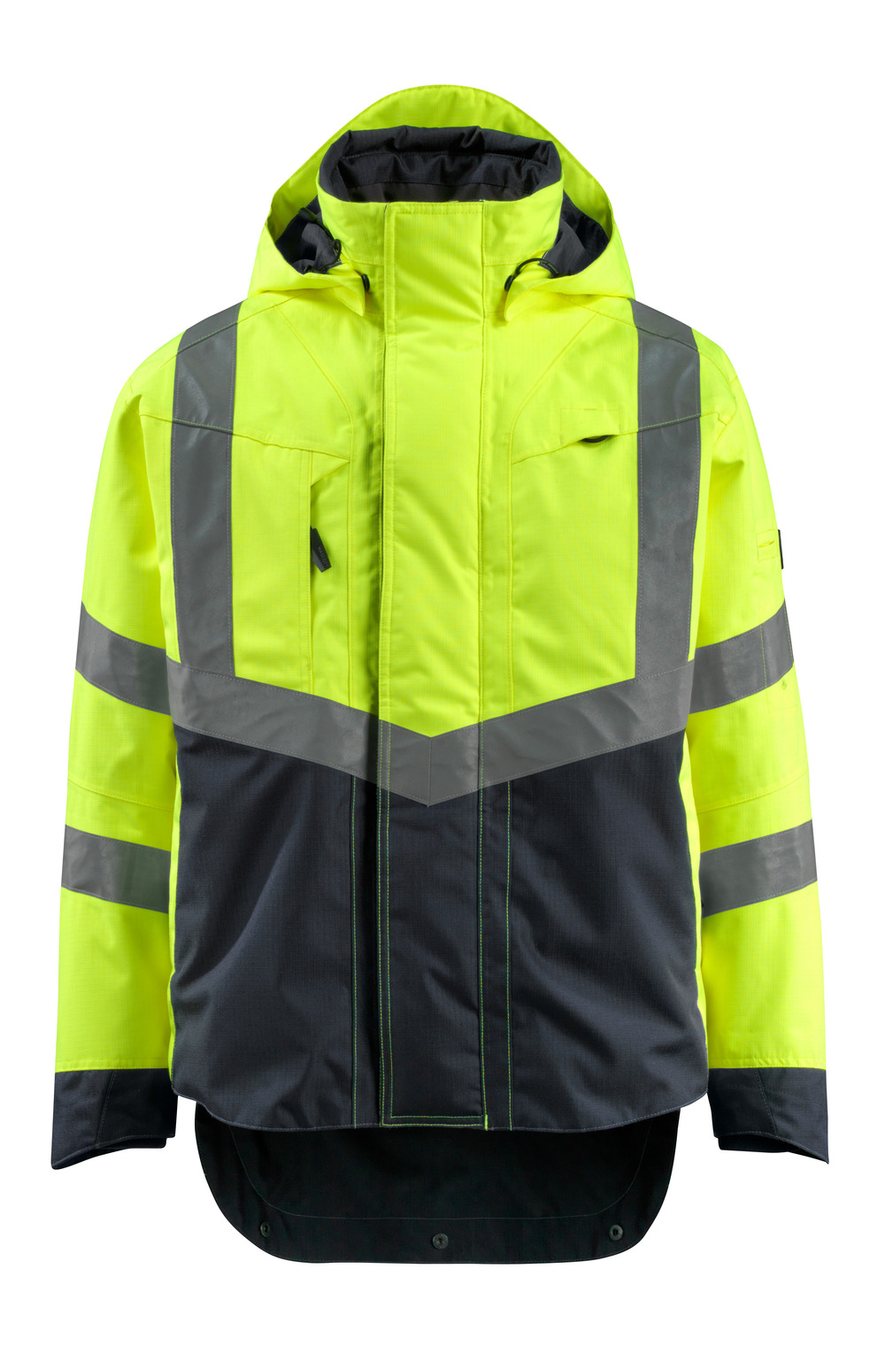 Produktfoto MASCOT® Harlow Jacke Größe 2XL, hi-vis gelb/schwarzblau
