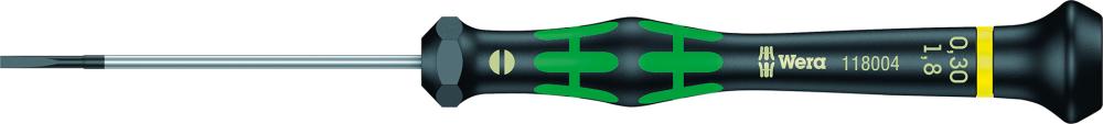 Elektronik- Schraubendreher Schlitz 1,8x0,3x60mm Wera Elektronik- Schraubendreher Schlitz 1,8x0,3x60mm Wera