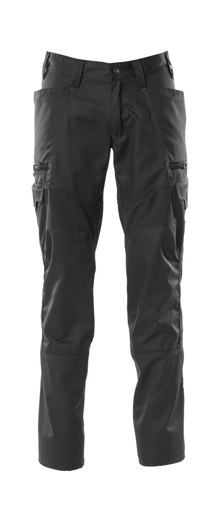 Produktfoto Hose, Schenkeltaschen, Stretch-Einsätze Hose Größe 76C46, schwarz