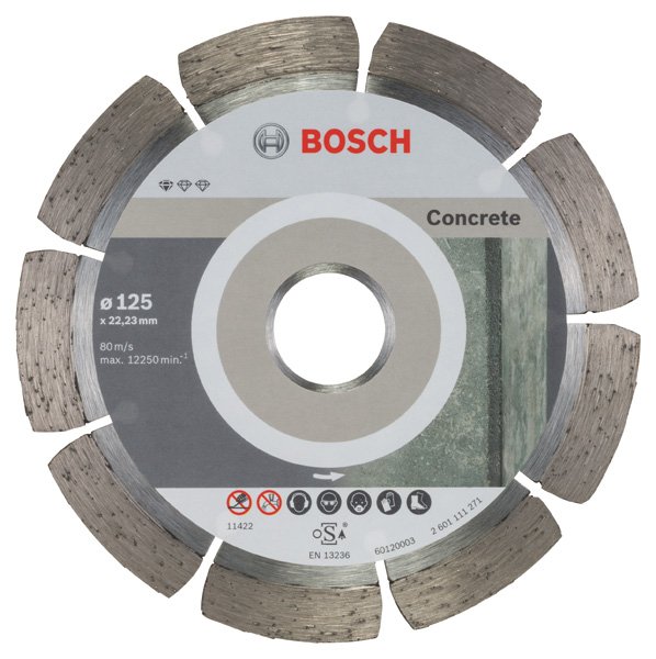 Diamanttrennscheibe Standard for Concrete, 125 x 22,23 x 1,6 x 10 mm, 10er-Pack