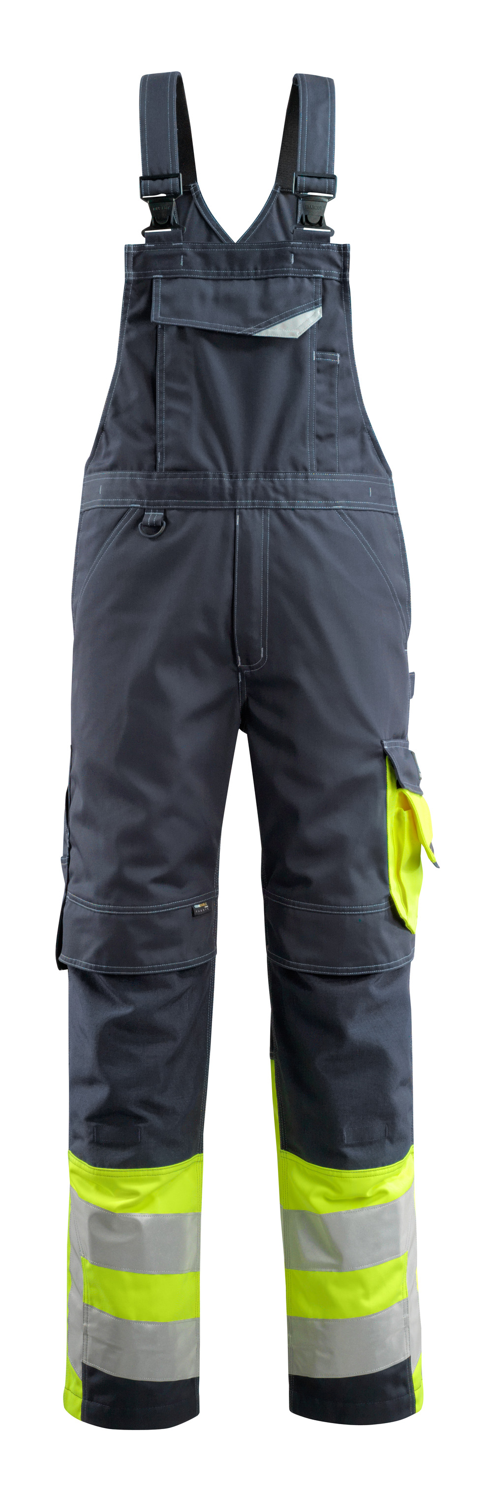 Produktfoto MASCOT® Sunderland Latzhose Größe 76C46, schwarzblau/hi-vis gelb