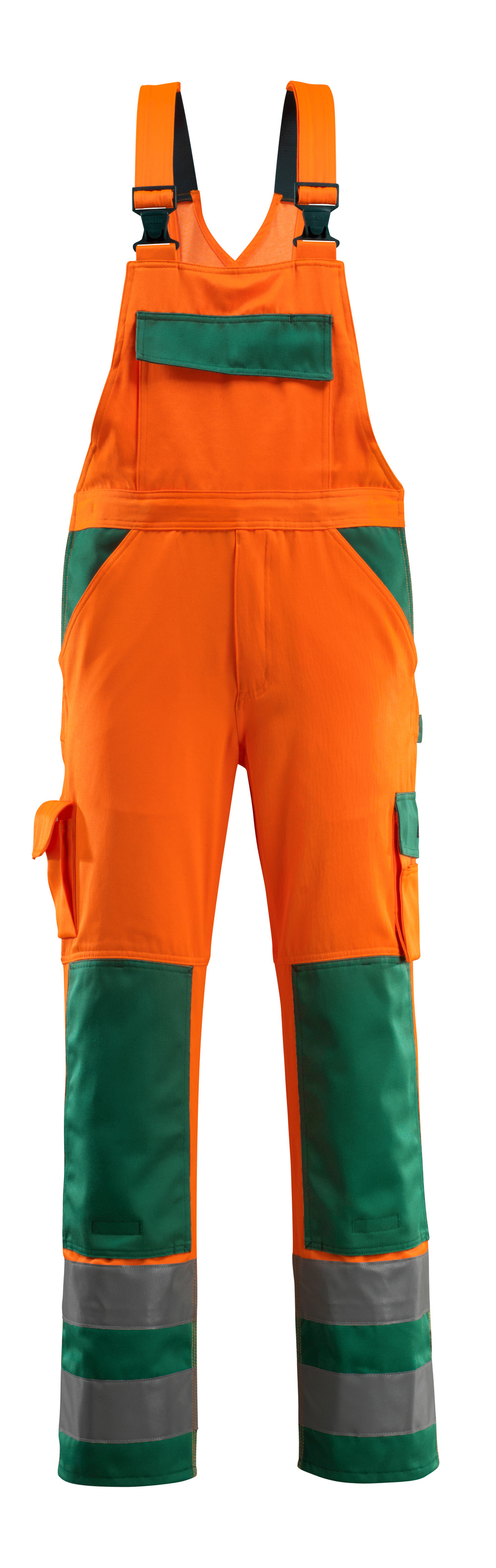 Produktfoto MASCOT® Barras Latzhose Größe 82C44, hi-vis orange/grün