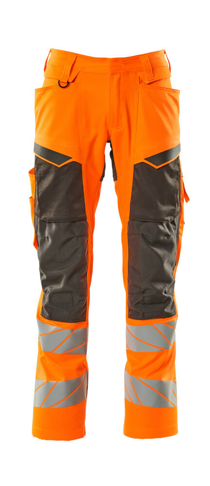 Produktfoto Hose mit Knietaschen, Stretch-Einsätze Hose Größe 76C46, hi-vis orange/dunkelanthrazit