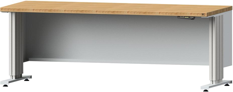 ANKE Arbeitstisch Lift RAL7035 B2000xT800xH740-1140mm BMP 40mm
